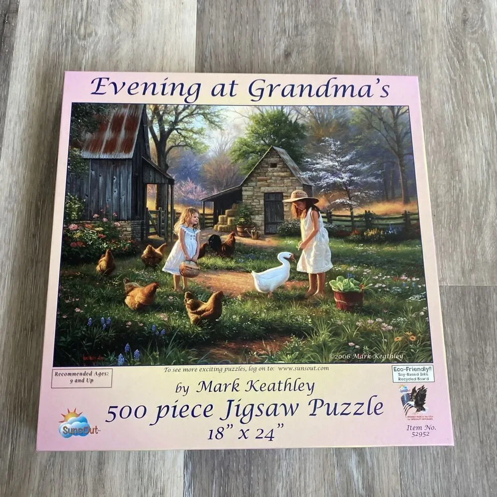 Sunsout evening at grandma's 500 pc jigsaw puzzle 18